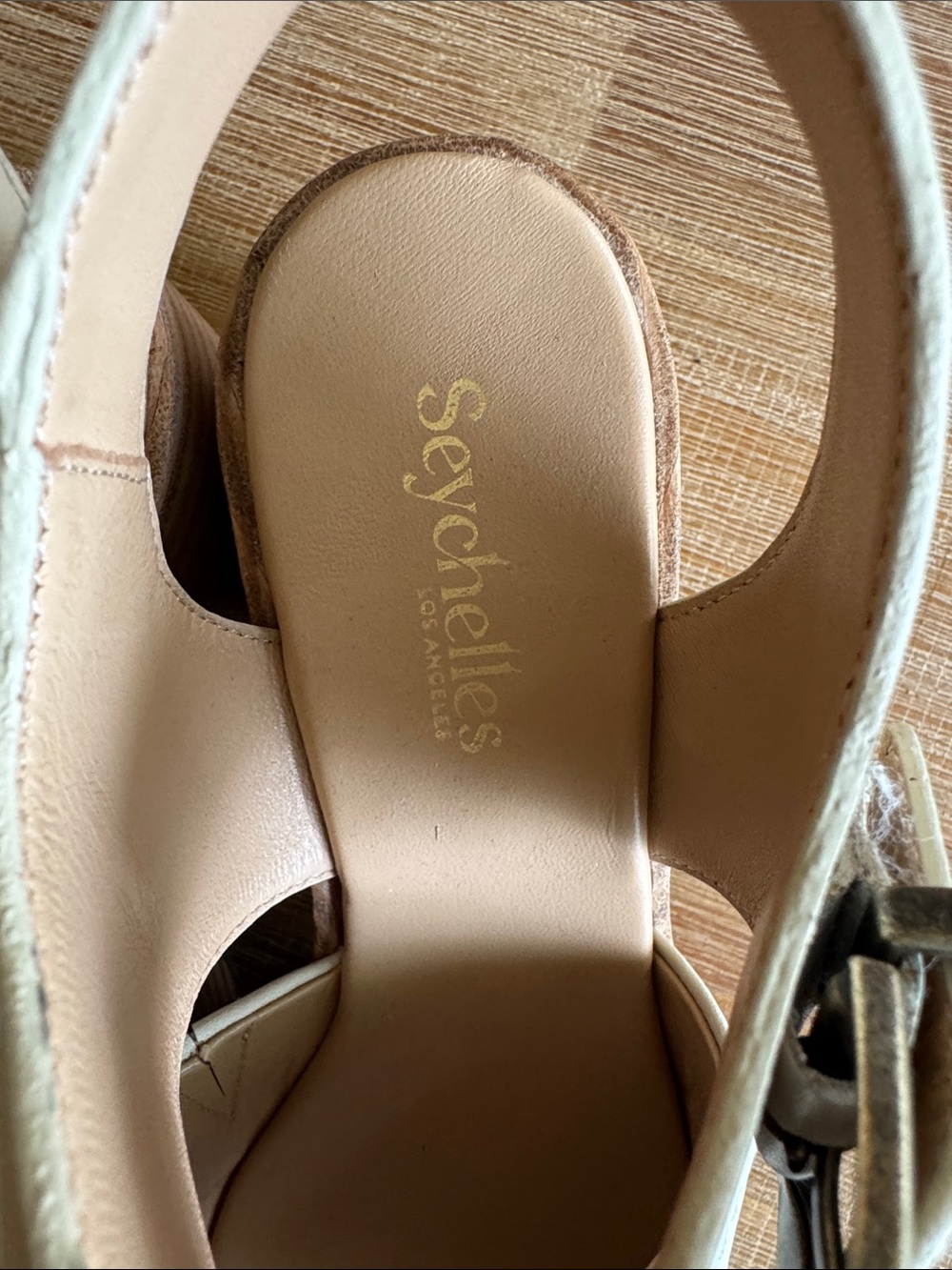 Anthropologie Seychelles Mosh Pit Platform sandals Leather Stacked Heel 7.5 - Picture 8 of 10